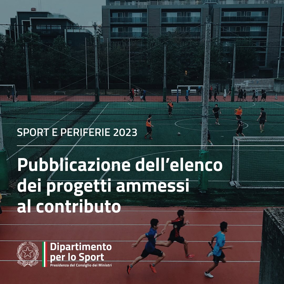 Sport Governo Contributi A Fondo Perduto Elenco ASD SSD Beneficiarie